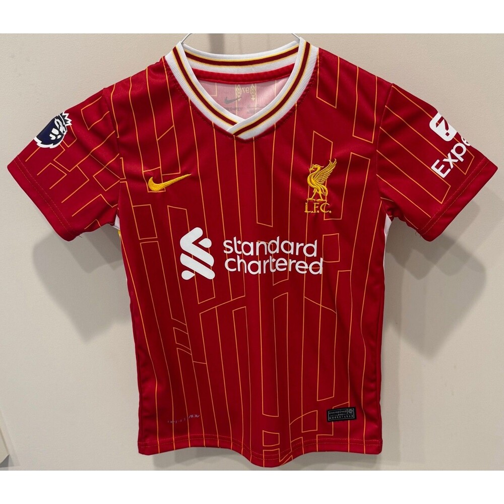 Liverpool FC - L.F.C. Nike Dri-Fit Football Soccer Jersey - Youth Size 22 - Red